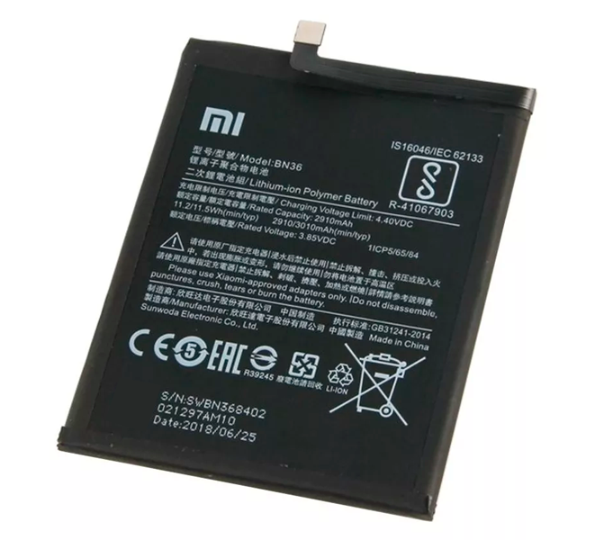 Bateria Xiaomi Original Mi A2 BN36 + Ferramentas