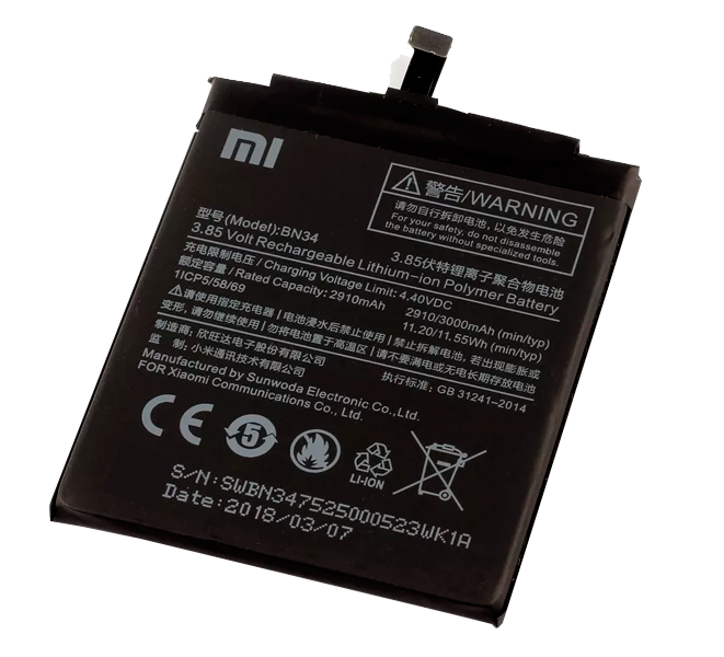 Bateria Xiaomi Original Redmi A5 BN34 + Ferramentas