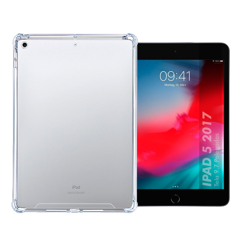 Capa Capinha Ipad 5 5ª Geração 2017 Tablet 9.7 Polegadas Tpu Resistente Case Anti Impacto Premium