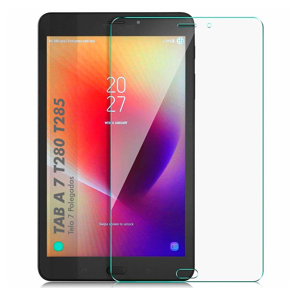 Pelicula de Vidro Galaxy TAB A 7.0 T280 T285 Tablet 7 Polegadas Encaixe Perfeito Fácil Aplicação