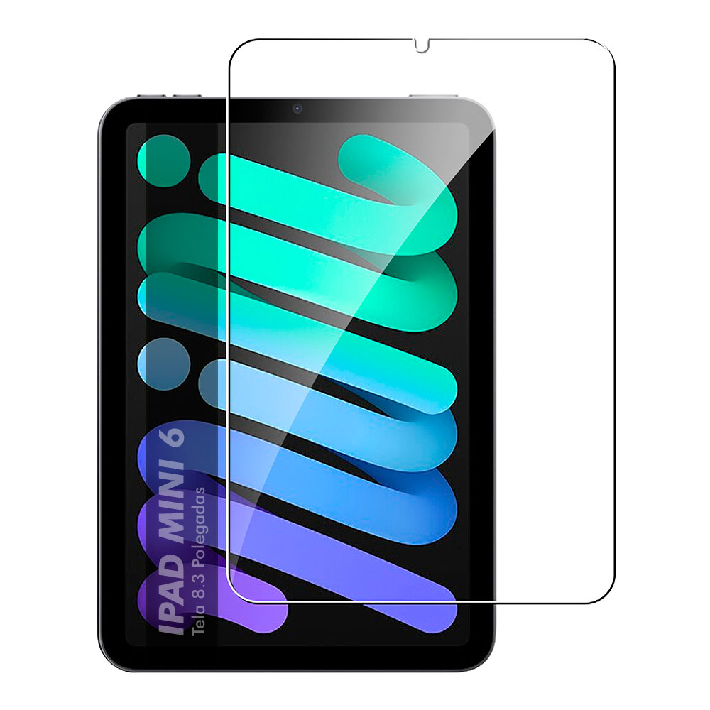 Pelicula de Vidro Ipad Mini 6 6ª Geração 8.3 Polegadas 2021 Encaixe Perfeito Fácil Aplicação