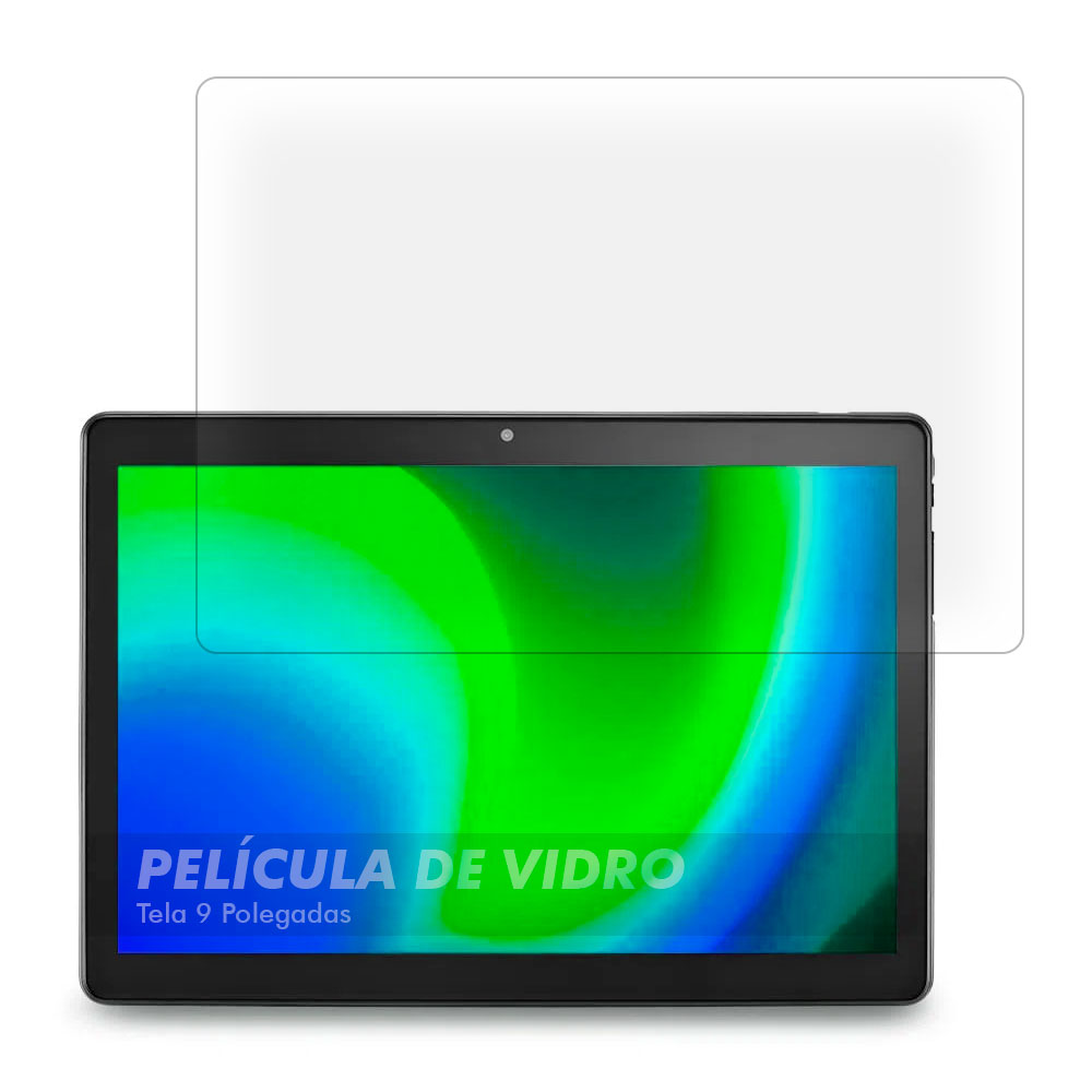 Pelicula de Vidro Tablet 9 Polegadas Universal Medidas 213x122mm Protetora Fina Fácil Aplicação