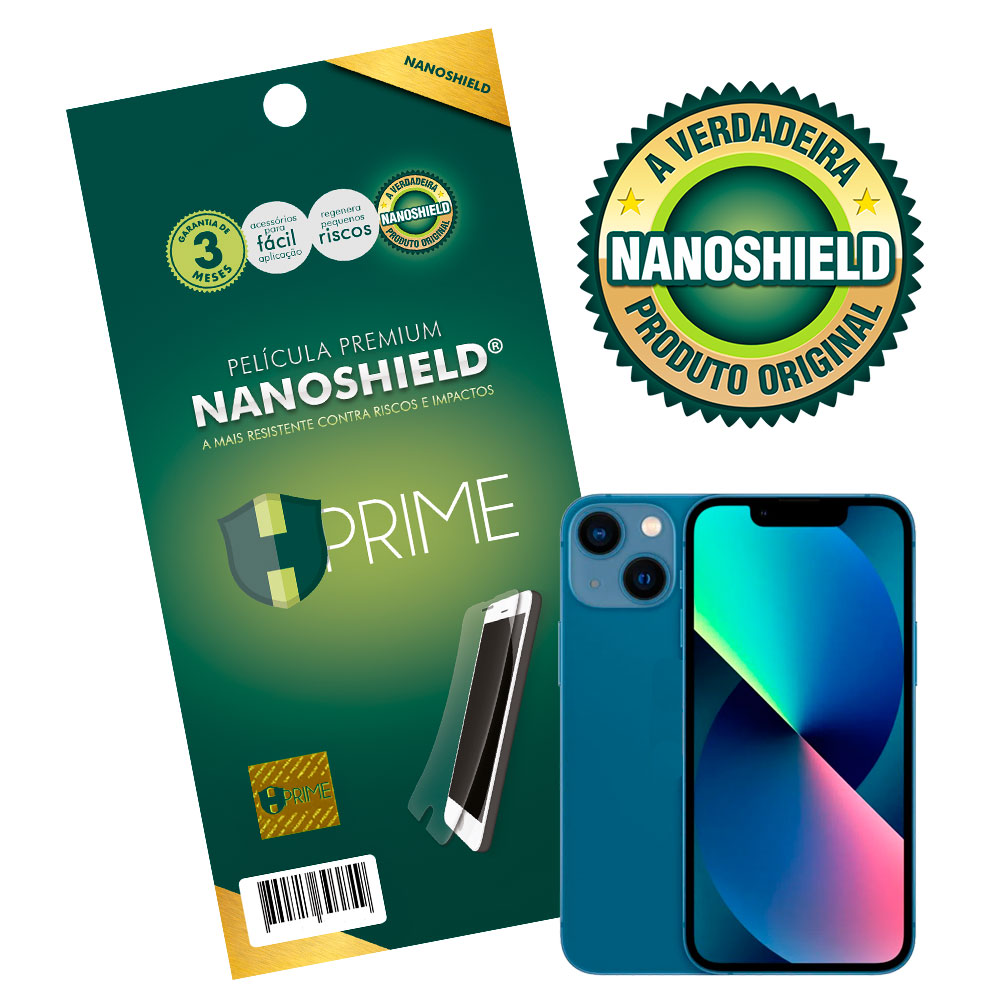 Pelicula Iphone 13 Mini A Mais Resistente Antiqueda Super Protetora Hprime Nanoshield Original