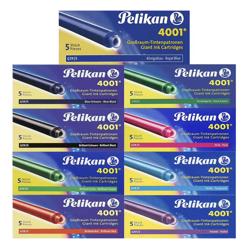 Cartucho para caneta Tinteiro Pelikan GTP/5 4001Grande Escolha A Cor
