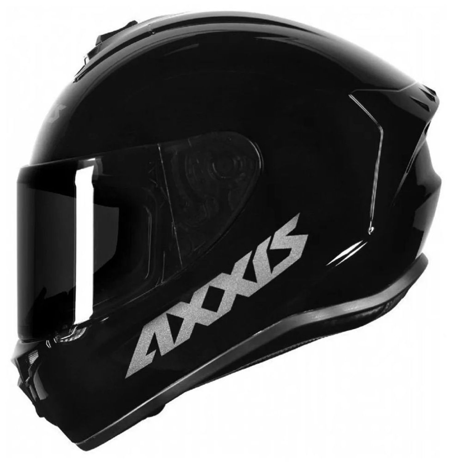 Capacete Axxis Draken Solid Mono Preto Brilhante - Nova Centro Boutique Roupas para Motociclistas