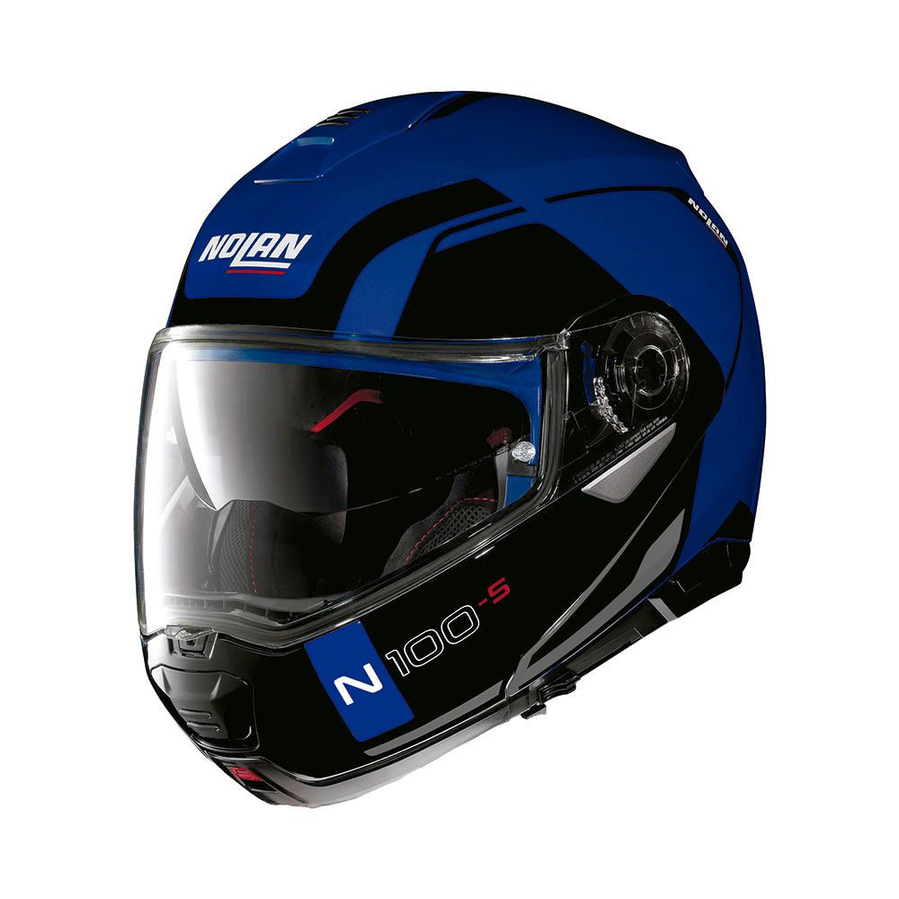 Capacete Nolan N100-5 Consistency - Azul - c/ Viseira Interna - Nova Centro Boutique Roupas para Motociclistas
