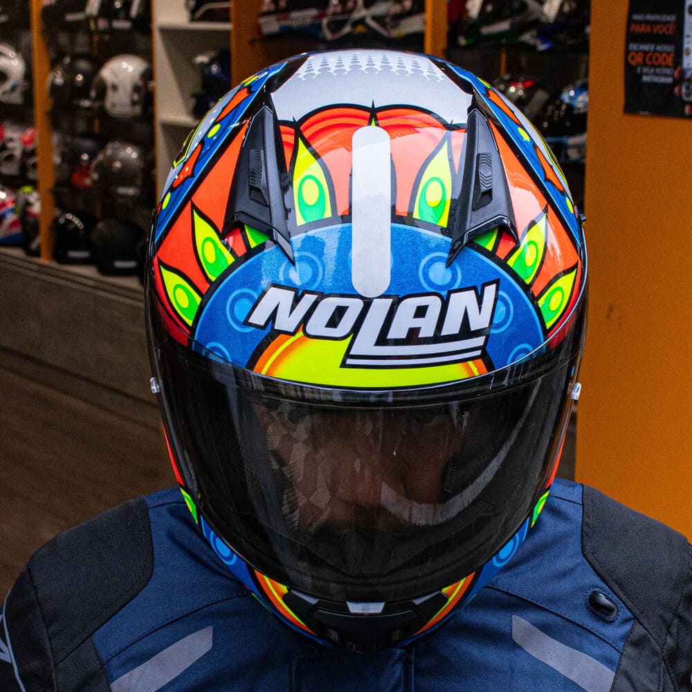 Capacete Nolan N87 Davies Réplica - c/ Viseira Interna - Nova Centro Boutique Roupas para Motociclistas