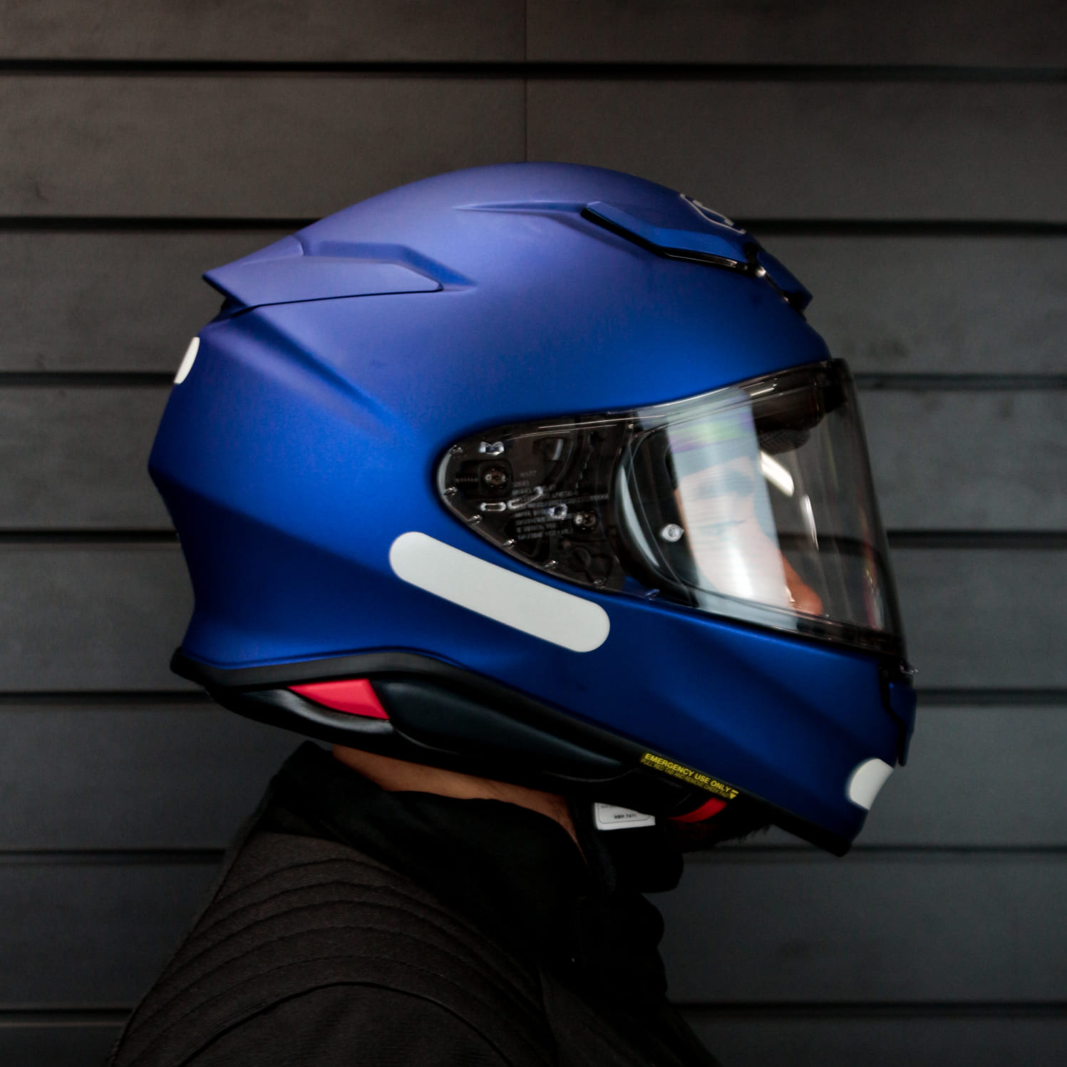 Capacete Shoei NXR2 Azul Metalico Fosco  - Nova Centro Boutique Roupas para Motociclistas