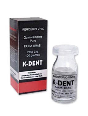 MERCÚRIO VIVO K DENT 100G  - Dental Curitibana