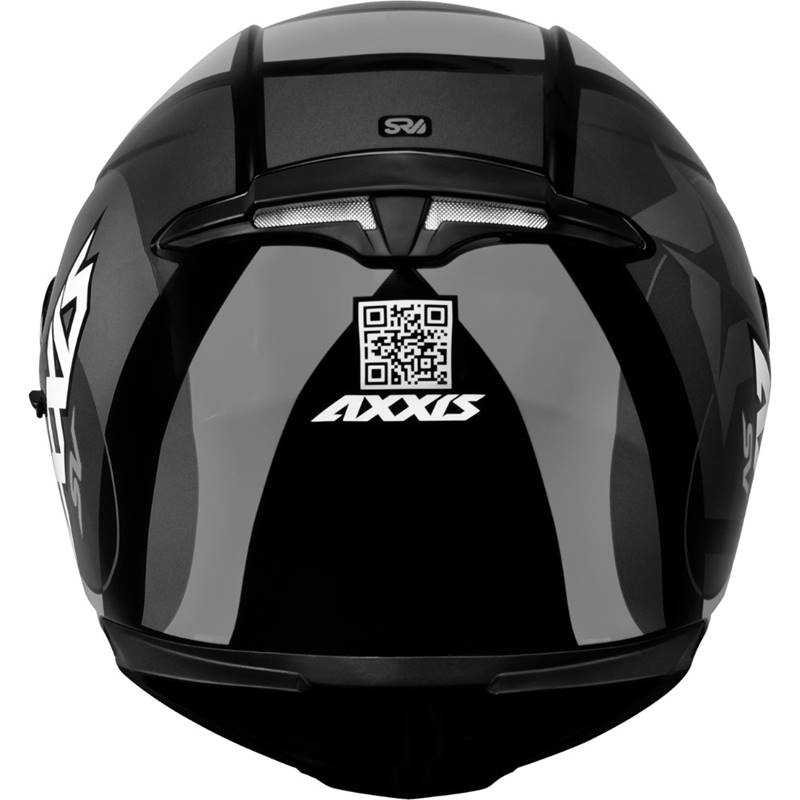 Capacete Axxis Eagle SV Smart Gloss Black/Grey  - Nova Suzuki Motos e Acessórios