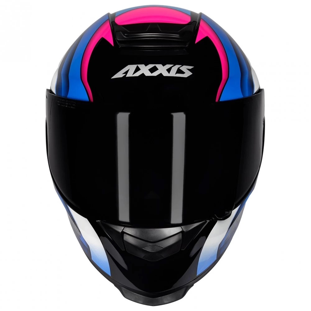 Capacete Axxis Eagle Tecno Preto/pink/azul - Nova Suzuki Motos e Acessórios