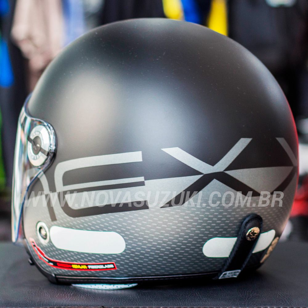 Capacete Nexx X70 City Preto Fosco Tri-Composto - Aberto  - Nova Suzuki Motos e Acessórios