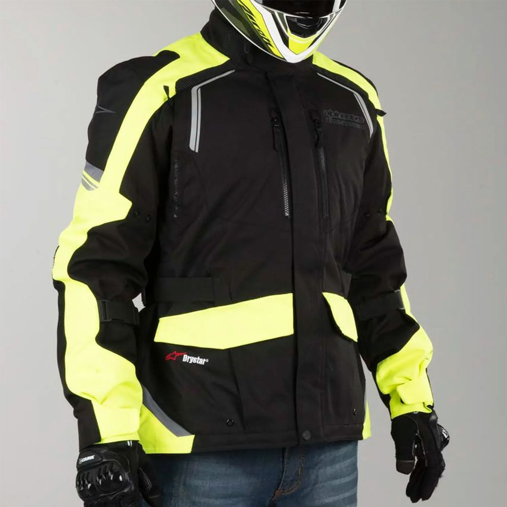 Jaqueta Alpinestars Andes V2 Drystar® Yellow/preto  - Nova Suzuki Motos e Acessórios