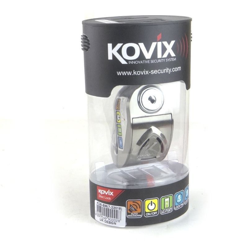 Trava de Disco Kovix Aço (com alarme)  - Nova Suzuki Motos e Acessórios