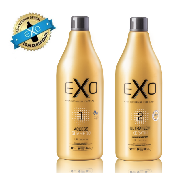 EXO Hair Exoplastia Capilar  (Shampoo Access + Ultratech Keratin 2x1,5Litro)