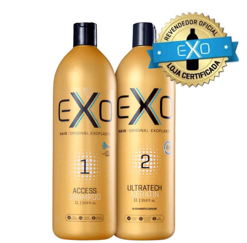 EXO Hair Exoplastia Capilar  (Shampoo Access + Ultratech Keratin 2x1Litro)