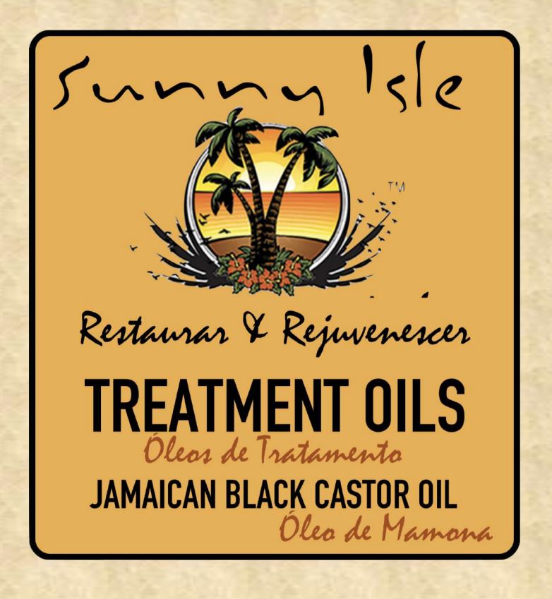 Óleo de Rícino Mamona Escuro COCONUT Jamaicano Sunny Isle 118.2ml