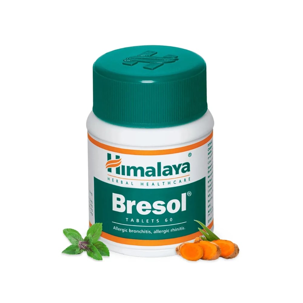 Bresol (Sistema Respiratório) 60 tabletes -  Importado da India