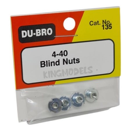 4pçs Blind Nuts - Porca Garra 4-40 Du-bro - Dub135