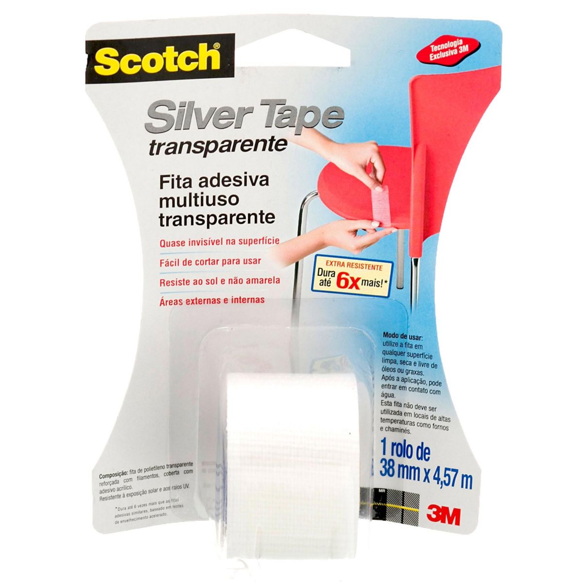 Silver Tape 3M Multiuso transparente 38mm  - King Models