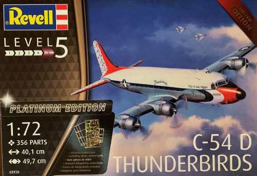 Revell - C-54 D Thunderbirds - Esc1:72- Level 5 - Platinum - 3920 - King Models