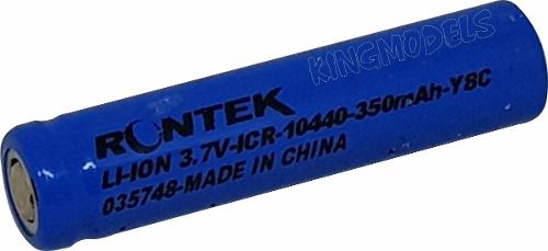 Bateria Li-ion 10440 - Rontek - 350mah - Y8c - King Models