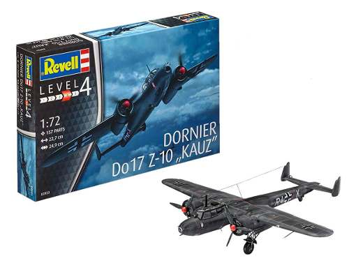 Revell - Dornier Do17 Z-10  Kauz  1:72 - Lv 4 - 3933 - King Models