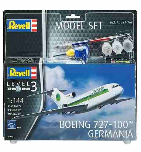 Revell - Boeing 727-200 Germania Level 3 Model Set Completo - King Models