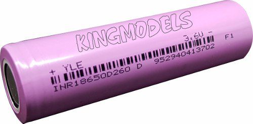 Bateria Li-ion 18650 - Rontek - 2600mah - 10a  - King Models