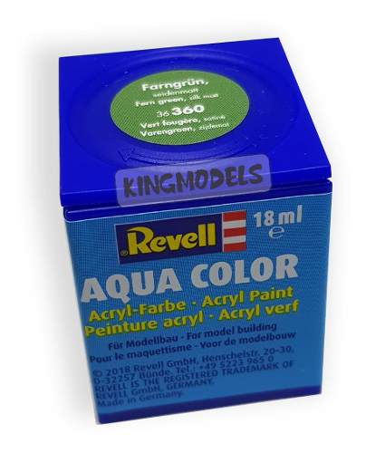 Tinta Revell - Aqua Color - Cod 36360 - Verde Seda 18ml - King Models