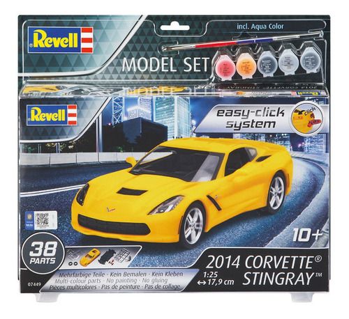 Revell 2014 Corvette Stingray Easy Click - Model Set 67449 - King Models