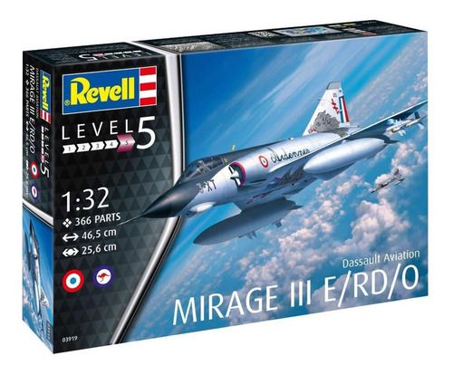 Revell Dassault Mirage Iii E/rd/o 1:32 Level.5 Cód.3919 - King Models