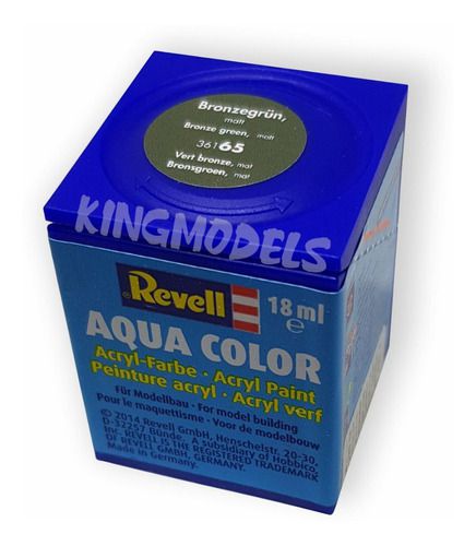 Tinta Revell - Aqua Color - Cod 36165 Bronze Green 18ml  - King Models
