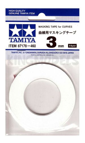 Masking Tape Tamiya Fita P/ Mascaramento 3mmx20m - 87178 - King Models