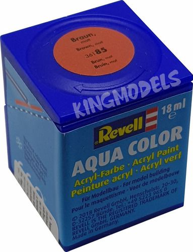 Tinta Revell - Aqua Color - Cod 36185 Brown 18ml - King Models