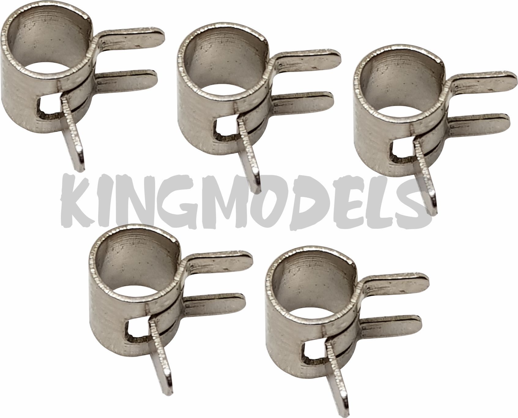 Conjunto de 5 Grampos Mini para Mangueira 4mm - King Models