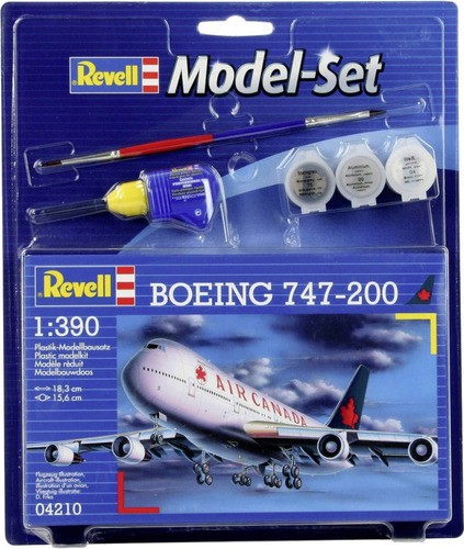 Revell - Boeing 747-200 Air Canada 1:390 Lv3 Model Set 64210 - King Models