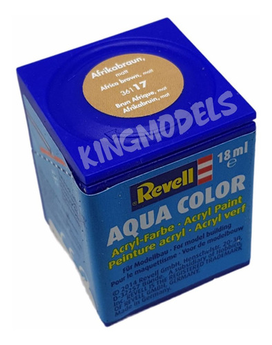 Tinta Revell - Aqua Color - Cod 36117 África Brow 18ml  - King Models