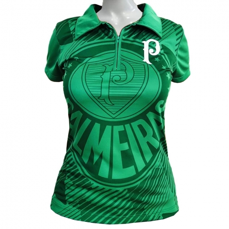 Camisa Polo Feminina do Palmeiras Effect Logo PA0119014X6H