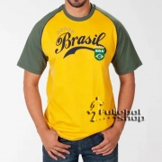 Camiseta do Brasill Adulto de Algodão - School