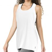 Camiseta Feminina Regata Fitness Branca Elite - 119602