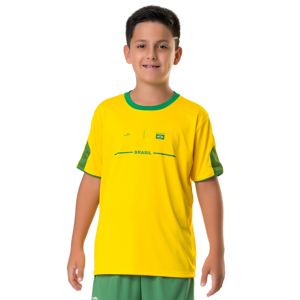 Camisa Juvenil do Brasil Elite Amarela