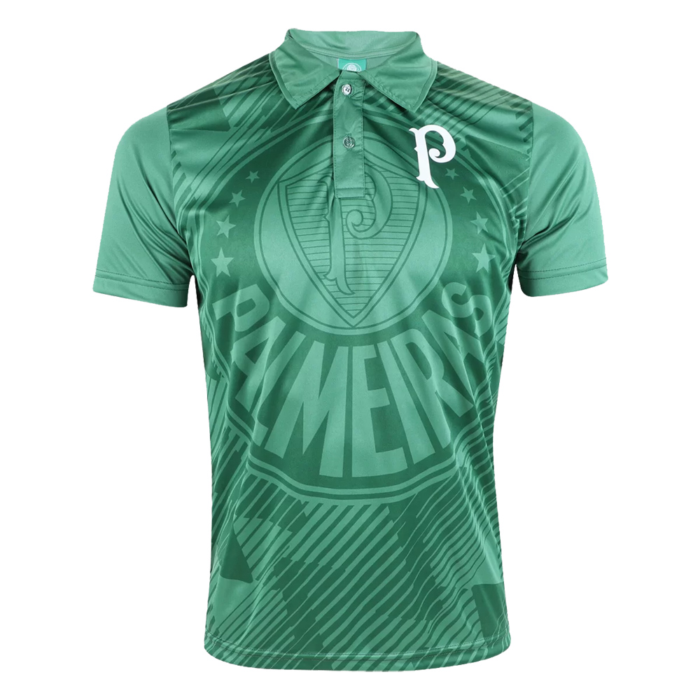 Camisa Polo Palmeiras Effect Logo Masculina Verde
