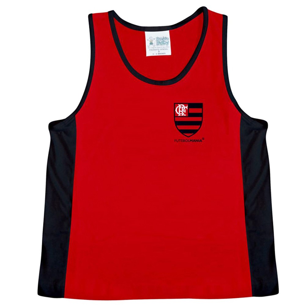 Camiseta Regata Infantil de Malha do Flamengo - 210