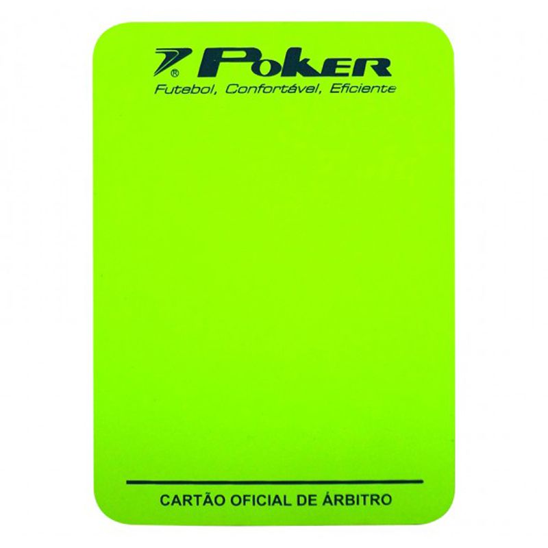 Cartão Poker Oficial para Arbitro Futsal - 08058