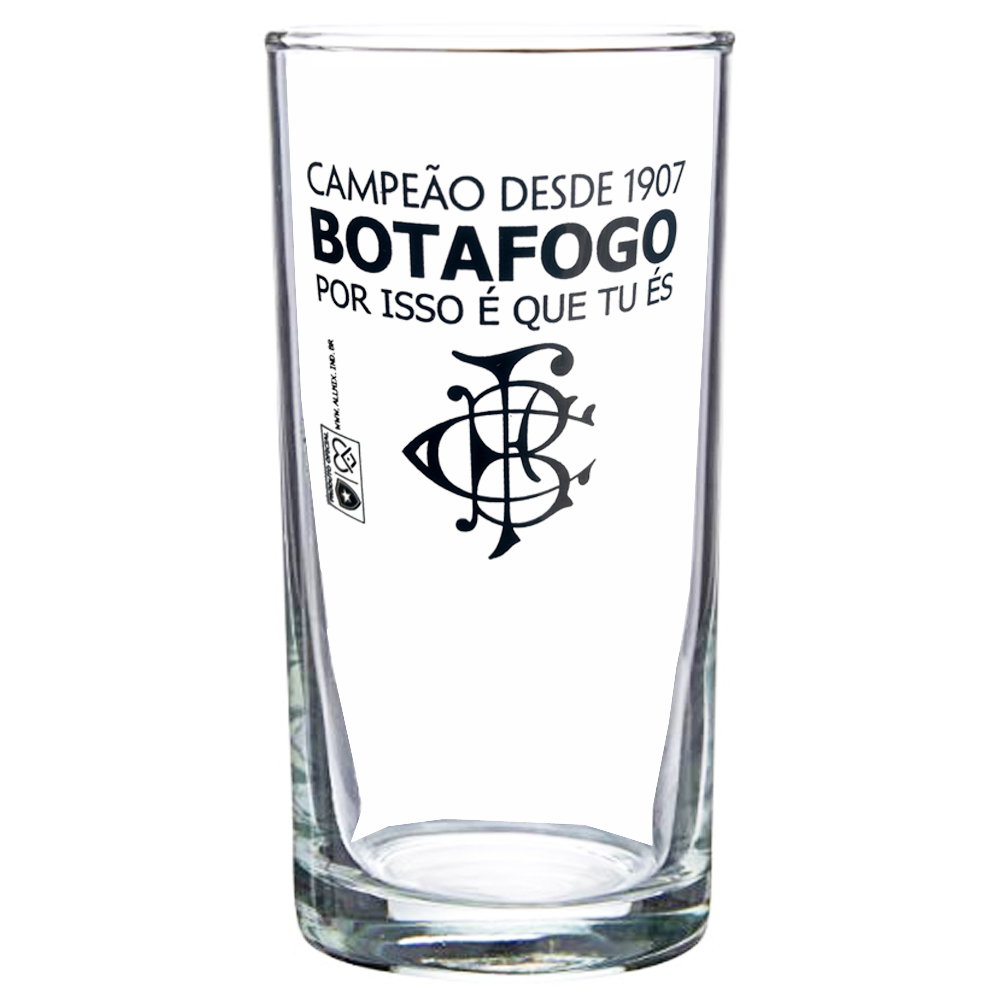 Copo Long Drink do Botafogo 300 ml em Caixa Personalizada