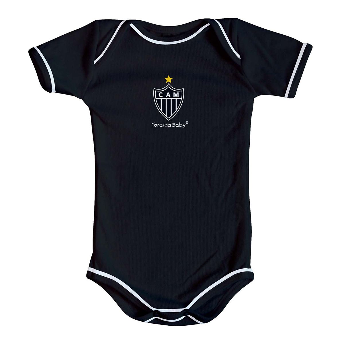 Kit Body + Pantufa para Bebê do Atlético Mineiro 033a