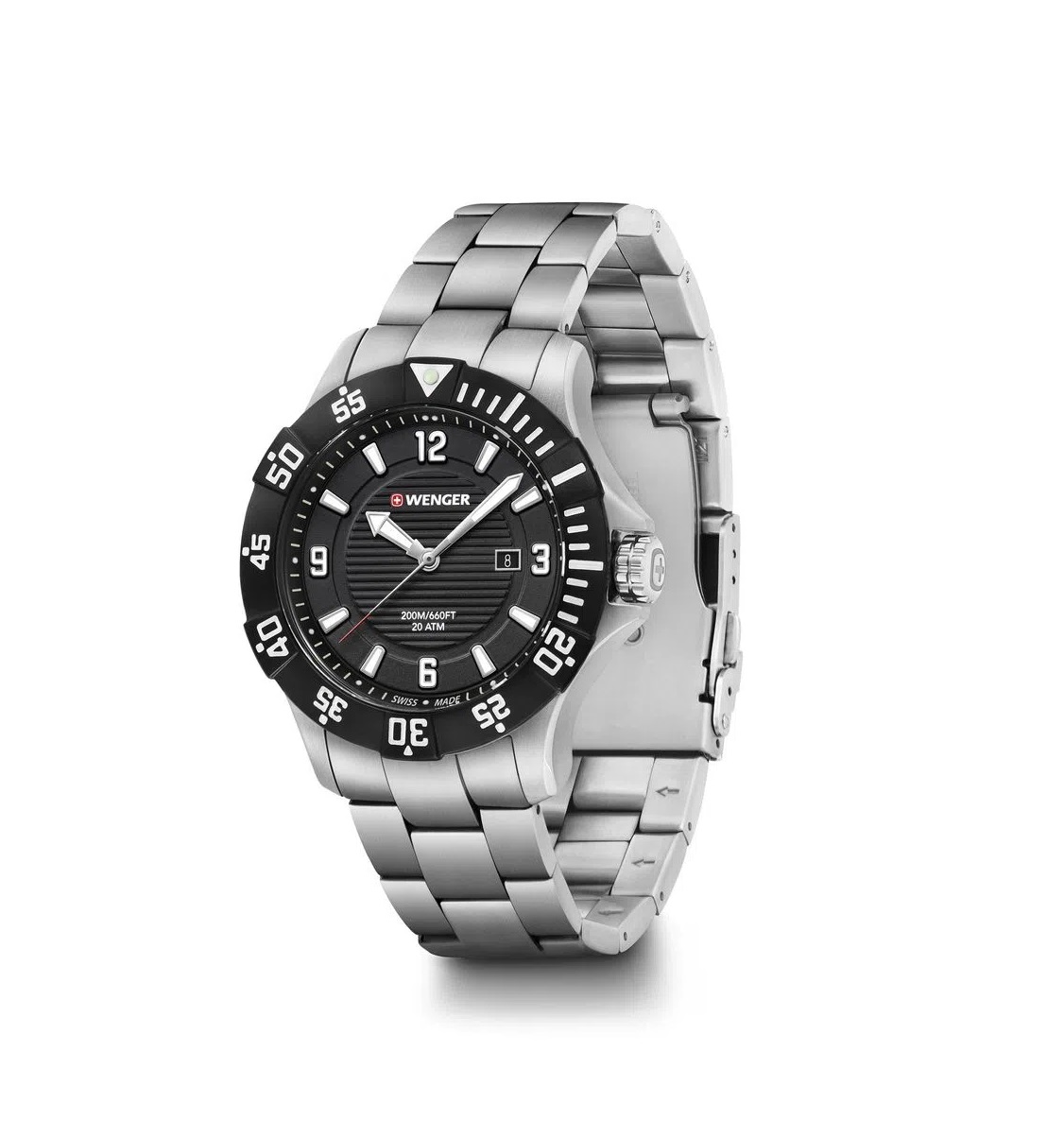 Relógio Masculino Suíço Wenger linha Seaforce aço inox 01.0641.131  - Mix Eletro
