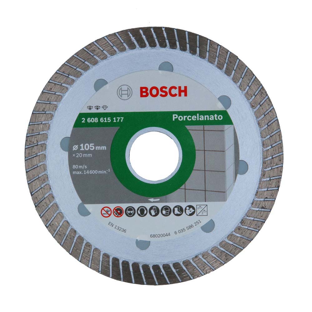 Discos diamantado turbo Porcelanato 105x20x1,4x8mm - Bosch