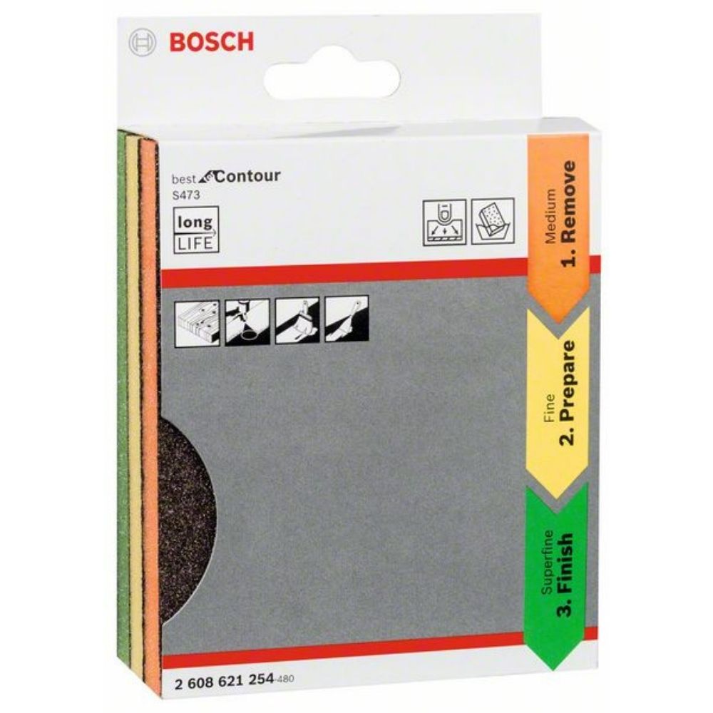 Espuma Abrasiva Bosch Best for Contour; 98x13x120mm M/F/Sf